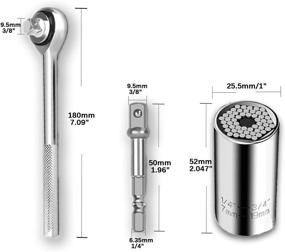 img 3 attached to 🔧 Versatile 7mm to 19mm Multi-Tool Set for Valentine's Boyfriend: Industrial Power & Hand Tools