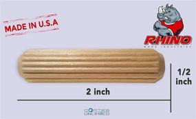 img 1 attached to Enhanced Wood Fluted Beveled Hardwood Fasteners: Premium Wooden Pins for Optimal Performance