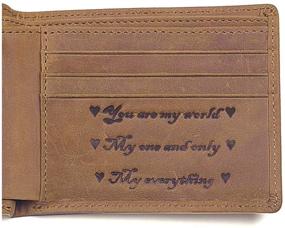 img 3 attached to Engraved Personalized Men's 🎁 Accessories for Christmas and Valentine's Day