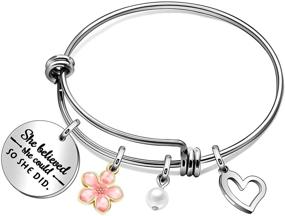 img 4 attached to 🌟 Maxforever Inspirational Quote Bracelet: Meaningful Jewelry Gift for Women and Girls - Perfect for Daughter, Niece, Sister, and Best Friends