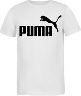 👕 puma детская графическая красная футболка 53 - активная одежда для мальчиков логотип