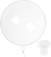 🎈 videlly 24 inch clear bobo balloons - transparent bubble balloons for house decor, diy, christmas, events, wedding, indoor/outdoor decoration - pack of 20 логотип