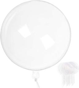 img 4 attached to 🎈 VIDELLY 24 inch Clear Bobo Balloons - Transparent Bubble Balloons for House Decor, DIY, Christmas, Events, Wedding, Indoor/Outdoor Decoration - Pack of 20