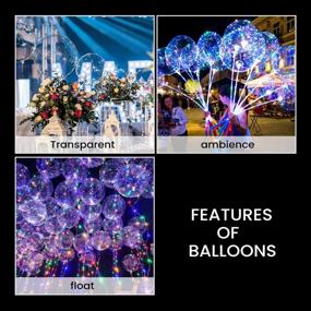 img 1 attached to 🎈 VIDELLY 24 inch Clear Bobo Balloons - Transparent Bubble Balloons for House Decor, DIY, Christmas, Events, Wedding, Indoor/Outdoor Decoration - Pack of 20