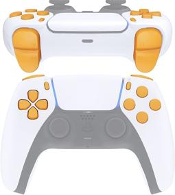 img 4 attached to 🎮 eXtremeRate Replacement D-pad R1 L1 R2 L2 Triggers Share Options Face Buttons for PS5 Controller, Caution Yellow Full Set Buttons Repair Kits for PlayStation 5 Controller - Controller NOT Included