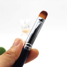 img 2 attached to Concealer Makeup Brush for Blending Liquid Cream - Full Coverage & High Light Brightening - ENERGY Cosmetic Make Up Brush