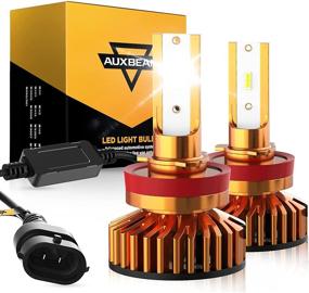 img 4 attached to 🔆 Auxbeam H11 LED Bulbs, H8 H9 H11 LED Conversion Kit - High Performance 52W 10000lm 6500K COB LED Chip Fog Light F-F2 Series