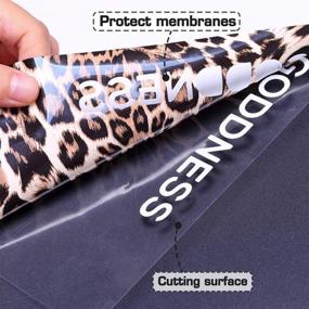 img 2 attached to 🐆 Lucky Goddess 9 Pcs Leopard Print Heat Transfer Vinyl: Perfect Iron-on HTV Sheets for T-Shirts