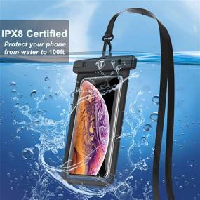 img 1 attached to Takfox Floating Waterproof Phone Pouch - Compatible with Samsung Galaxy S21 Ultra, S20 Plus, S10+, and More - Black