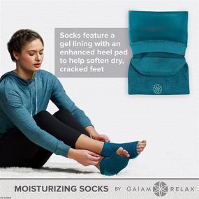 img 2 attached to 🧦 Pamper Your Feet with Gaiam Relax Moisturizing Socks - Ultimate Foot Care Delight