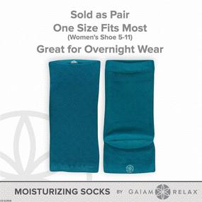 img 1 attached to 🧦 Pamper Your Feet with Gaiam Relax Moisturizing Socks - Ultimate Foot Care Delight