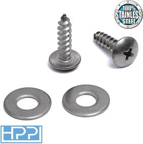 img 2 attached to 🔩 Enhance Your Subaru with HPP License Plate Stainless Steel Screws