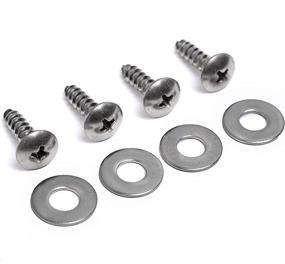 img 4 attached to 🔩 Enhance Your Subaru with HPP License Plate Stainless Steel Screws