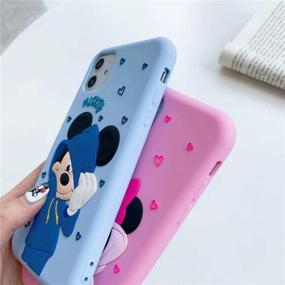 img 2 attached to MME Cartoon Case for iPhone 11 Pro Max - Adorable Minnie Mouse 3D Silicone Rubber Case for Girls and Kids