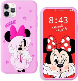 img 4 attached to MME Cartoon Case for iPhone 11 Pro Max - Adorable Minnie Mouse 3D Silicone Rubber Case for Girls and Kids