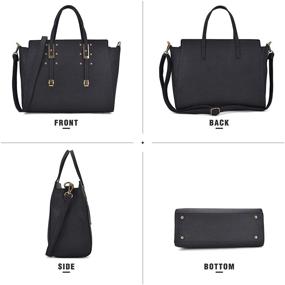 img 2 attached to Dasein Handbag: Fashionable Designer Women's Handbag & Wallet Set - Shoulder Bags