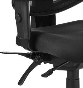 img 1 attached to 🪑 Office Star Ergonomic ProGrid Task Chair: Ratchet Back Height & Dual Function Control, Black