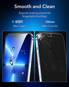 img 1 attached to Защитное стекло ESR Tempered-Glass для iPhone 13 Pro Max - Легкая установка, Ультрапрочное, Прозрачное (3 штуки)