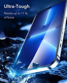 img 3 attached to Защитное стекло ESR Tempered-Glass для iPhone 13 Pro Max - Легкая установка, Ультрапрочное, Прозрачное (3 штуки)