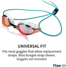 img 2 attached to Flow Goggle Strap Kit (2-Pack) - Swim Goggle Replacement Straps - Vibrant Colors - Bungee Cord Straps for Swimming Goggles