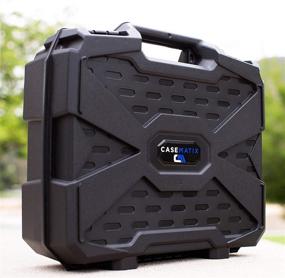 img 2 attached to 📻 CASEMATIX Customizable 2 Way Radio Case: Perfect fit for Walkie Talkies and CB Radios - Works with Arcshell, Baofeng, Midland, Motorola Talkabout, Retevis, Uniden and more!