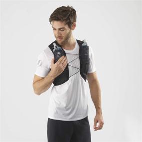 img 3 attached to Оставайтесь увлажненными и комфортными с жилетом для бега Salomon Active Skin 4 Set в размере X-Small, Ebony/Black.