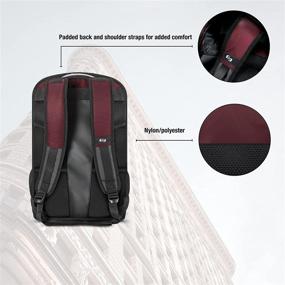 img 1 attached to 🎒 Slim Burgundy Solo Draft Backpack: Ideal for On-the-Go Lifestyle