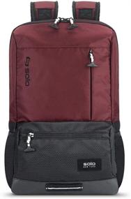 img 4 attached to 🎒 Slim Burgundy Solo Draft Backpack: Ideal for On-the-Go Lifestyle