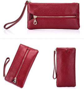 img 3 attached to 👜 Stylish Aladin Leather Wristlet Wallet Holder for Women - Chic Handbags & Wallets