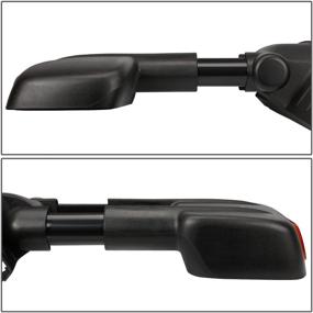 img 1 attached to 🔌 DNA Motoring TWM-003-T888-BK-SM Powered Heated Towing Side Mirrors with Smoke Turn Signal, Compatible with 2007-2013 Silverado, Suburban, Sierra, Yukon, Avalanche, Tahoe, and Escalade