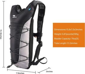 img 1 attached to 🎒 Mobihome Hydration Backpack for Running, Hiking, Cycling, and Climbing – Lightweight Sport Daypack with 2L Leak Proof Water Bladder, Adjustable Straps for Shoulder, Chest, and Waist