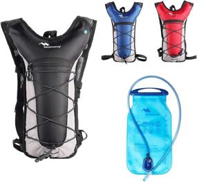 img 3 attached to 🎒 Mobihome Hydration Backpack for Running, Hiking, Cycling, and Climbing – Lightweight Sport Daypack with 2L Leak Proof Water Bladder, Adjustable Straps for Shoulder, Chest, and Waist