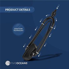 img 2 attached to 🚤 Высококачественный фlusher для внешнего мотора от Five Oceans - манжеты из мариновой резины, прочная стальная конструкция с ПВХ покрытием, прямоугольная, круглая и двухпоточная опции потока.