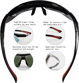 img 3 attached to Supertrip Cycling Glasses with 5 Interchangeable Lenses - Polarized Sports Sunglasses