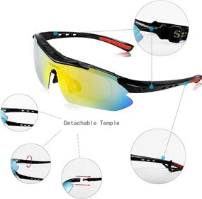 img 2 attached to Supertrip Cycling Glasses with 5 Interchangeable Lenses - Polarized Sports Sunglasses