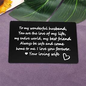 img 1 attached to Engraved Anniversary Relationship Deployment Boyfriend