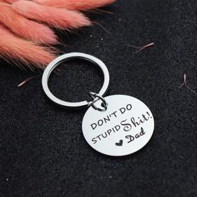 img 2 attached to 🤣 Don't Engage in Foolish Activities Keychain - Hilarious Birthday Gifts for Teens, Son, Daughter from Mom - Humorous Sarcasm Gift for Family and Friends