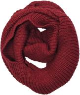 🧣 stay stylish & warm with wrapables dottie infinity acrylic winter women's accessories for scarves & wraps logo