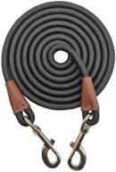 🐾 sepxufore heavy duty nylon tie out rope dog leash, 8-50ft check cord for medium to large dogs - ideal for indoor/outdoor play, camping, and backyard activities логотип