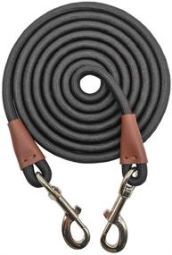img 4 attached to 🐾 SEPXUFORE Heavy Duty Nylon Tie Out Rope Dog Leash, 8-50FT Check Cord for Medium to Large Dogs - Ideal for Indoor/Outdoor Play, Camping, and Backyard Activities