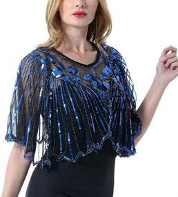 img 4 attached to Bacophy Womens Sequin Evening Flapper
