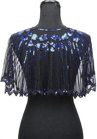 img 1 attached to Bacophy Womens Sequin Evening Flapper