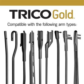 img 1 attached to TRICO Gold 22 &amp; 19 Inch Pack of 2 Replacement Windshield Wiper Blades | Automotive (18-2219)