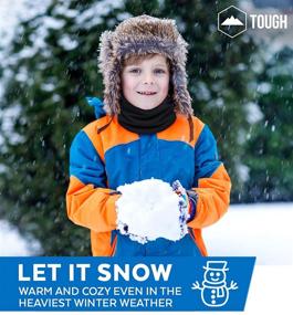 img 2 attached to ❄️ Cold Weather Accessories: Tough Headwear Kids Neck Warmer for Boys