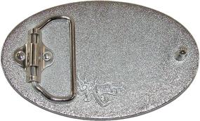 img 1 attached to CTM Blank Buckle Antiqued Silver Men's Accessories in Belts