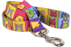 img 1 attached to 🌟 Vibrant Pop Art Collection: Yellow Dog Design Standard Leads - Stylish and Durable