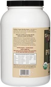 img 3 attached to 🌾 Certified Organic Rice Protein Plain by NutriBiotic | 3 Pound | Low Carb Vegan Protein Powder | Raw, Certified Kosher & Keto Friendly | Chemical-Free, GMO-Free & Gluten-Free | Easily Digestible