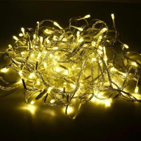 img 4 attached to 🎉 Vitoote 33ft LED Fairy String Lights - 100 Bulbs Firefly Moon Lights for Indoor Outdoor Party, Mason Jars Crafts, Christmas Decor - Warm-White