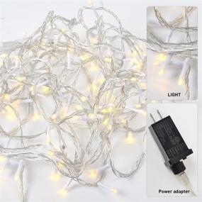 img 3 attached to 🎉 Vitoote 33ft LED Fairy String Lights - 100 Bulbs Firefly Moon Lights for Indoor Outdoor Party, Mason Jars Crafts, Christmas Decor - Warm-White