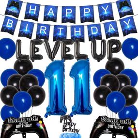 img 4 attached to 🎮 Level Up Your 11th Birthday: Celebrate with Video Game Decorations for Boys - Party Supplies, Gaming Banner, Cake Topper, Game Controller Balloons, and More!